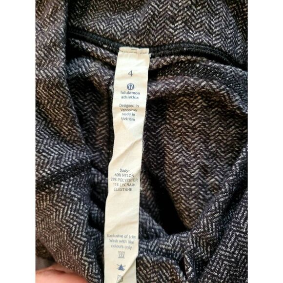 Lululemon Women’s Gray Gather & Grow Crop Leggings Dark Gray 4 - Picture 7 of 9